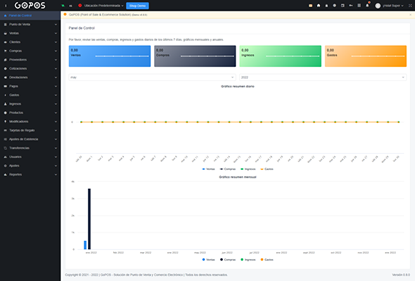 GoPOS Admin | Solución de punto de venta y comercio electrónico