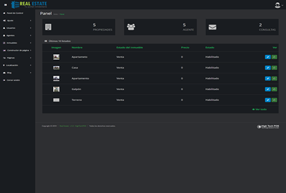 Real Estate Admin | Tu portal inmobiliario